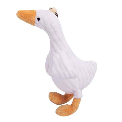 8cm Muhkea riipus Pörröinen söpö eläinnukke Pehmo lelukassi koristelu Ankkanukke avaimenperä tarvikkeet Tyttö syntymäpäivälahja KAESI Valkoinen 10cm