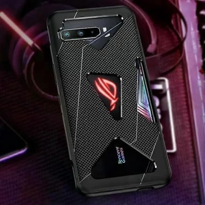 Lahdek Asus ROG Phone 3 -kotelo-TPU iskunkestävä jäähdytyspelikuori musta musta