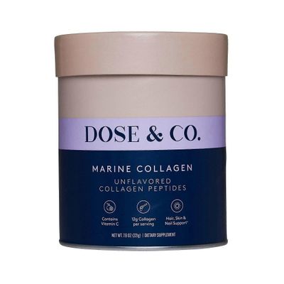 Dose & Co. Marine Collagen Peptides -jauhe, maustamaton, 7.8 oz