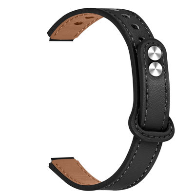 Klokkebånd i ekte skinn Black Fitbit Inspire 1/2/HR