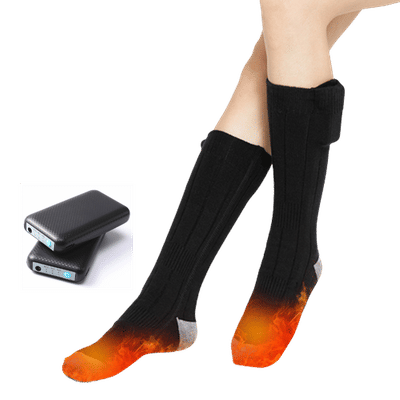 Batteriuppvärmda strumpor 4000 mAh Black S