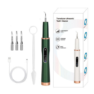 Tannsteinfjerner med ultralyd og 4 rensehoder Green