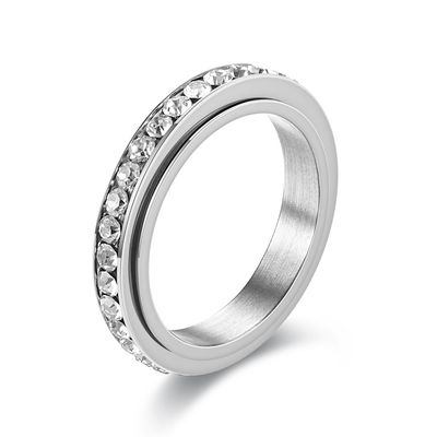 Roterbar antistressring Silver 16.5 mm