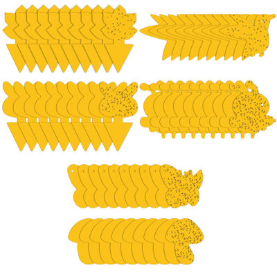 Klistrefelle mot bananfluer og skadedyr på potteplanter 60-pak Yellow