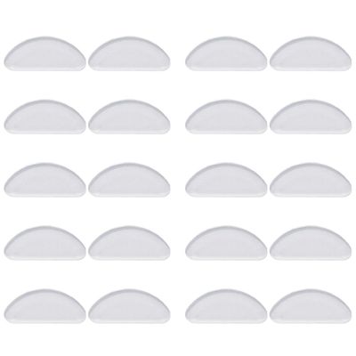 Neseputer for briller 10 par Transparent 15x7x1 mm