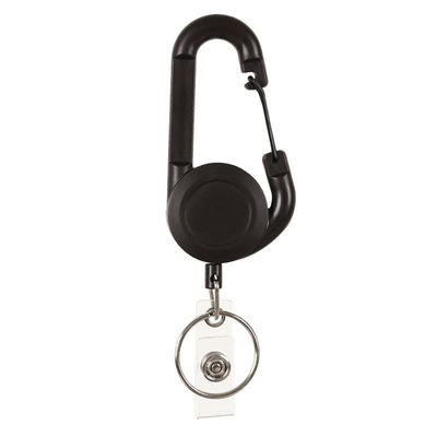Uttrekkbar nøkkelring Black
