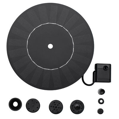 Solcelledrevet vannfontene med utskiftbare dyser - 18 cm