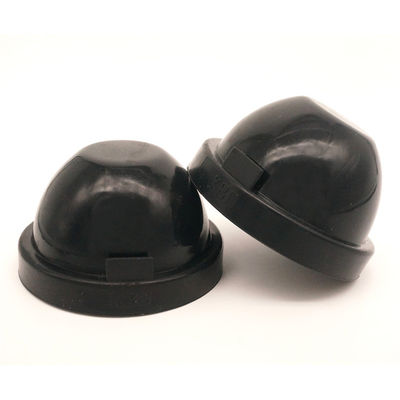 2-pakningsgummi varmebestandig LED-frontlykt Støvdeksel for bil Black 8 cm/5.2 cm