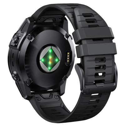 Silikonklokkerem for Garmin Fenix 7 Pro Black 22mm