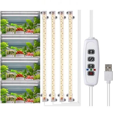 Växtbelysning odlingsljus för inomhusväxter, med fullt spektrum och timer