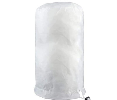 Frostskyddande överdrag växtskydd med dragkedja och dragsko White 120 cm / 180 cm