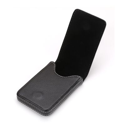 Funktionel visitkortholder, kortholder etui med magnetlås Black
