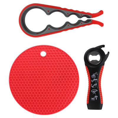 Krukkeåpnersett for pensjonister og personer med redusert håndstyrke Red