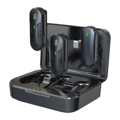 Trådløs lavaliermikrofon, clip-on mikrofon til optagelse, TikTok, Live Stream