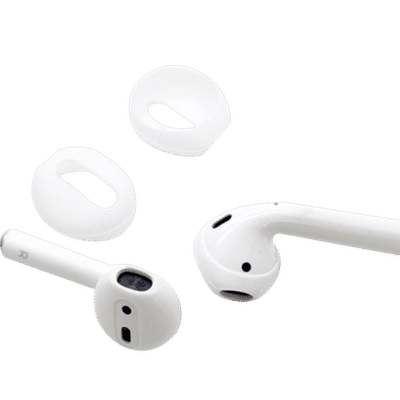 Öronskydd i Silikon för AirPods 1/2 Generation White