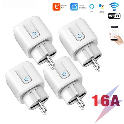 Smart Plug Wifi fjernbetjeningskontakt 4-pak 16A