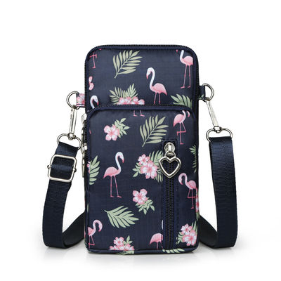 Kompakt Multi-Wear Mini telefontaske Multifunktionelt telefoncover Crane pattern