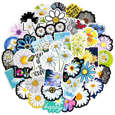 Vanntette Daisy Doodle-klistremerker