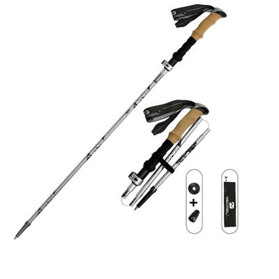 Korkkikokoontaitettava kävelykeppi Grey