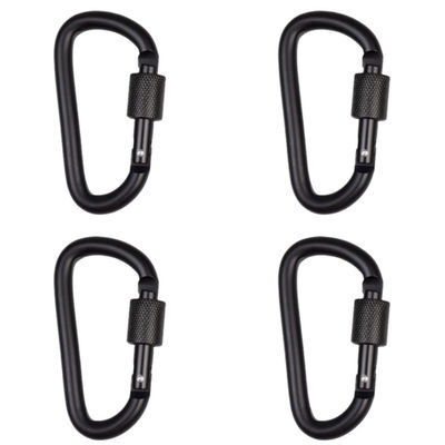 D-muotoinen karabiinikiinnike (4 kpl)