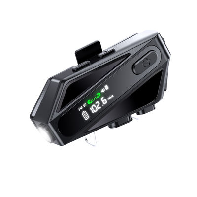 Bluetooth-headset til motorcykelhjelm - Sort C6 Dual-Mic