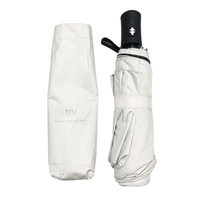 Automatisk sammenleggbar paraply med UV-beskyttelse White