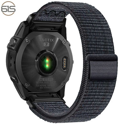 Garmin Fenix 5/6/7X Pro borrelåsstropp i nylon - 22mm 26mm