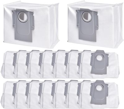 Støvsugerposer til Roborock S8, S8+, S8 Pro Ultra, S7 MaxV Ultra, S7 Pro Ultra, Q7+, Q7 Max+, 14-pakning