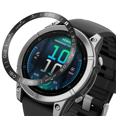 Rustfri stålring til Garmin Fenix 8 Black 51MM