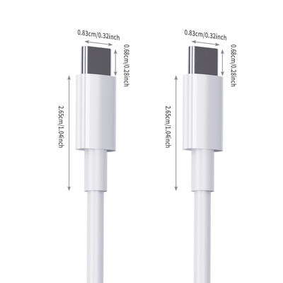 3 m hurtigladekabel, USB C til USB C-kabel 60 W