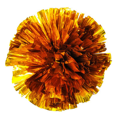 Cheerleading Pom Poms, Store 32cm Dobbelthodede Metalliske Jubelpoms Gold