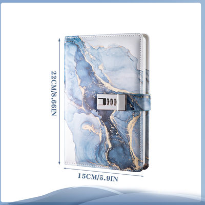 UV-lukollinen muistikirja - A5-salasanapäiväkirja DarkBlue