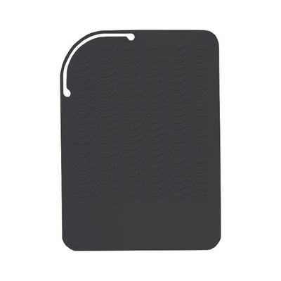 Värmebeständig silikonmatta för hårvårdsverktyg Black