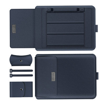 Kannettavan suojakotelo, PU-nahkainen suojapussi NavyBlue 11-12 inch