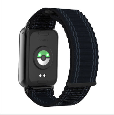 Nylon Wave Tank Chain Loop Strap for Xiaomi Band 9/8 Pro Black