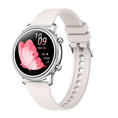 Smartwatch kuntoilun seurannalla ja edistyneellä terveyden seurannalla Silver