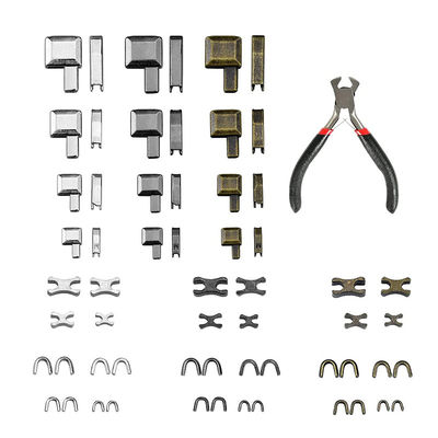 61 kpl:n vetoketjun korjauspakkaus, metalliset vetoketjun liukusäätimet
