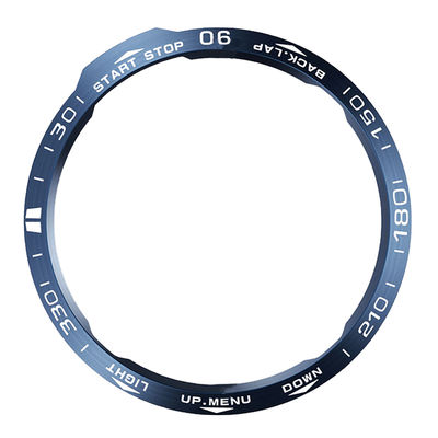 Blå Urkrans - Hvid Skrift til Garmin Fenix 6x