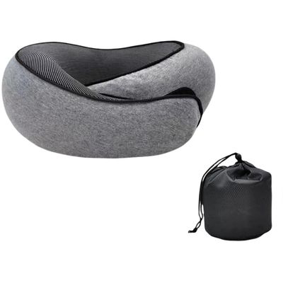 Bærbar kontorlur nakkepute - Komfort og støtte Grey