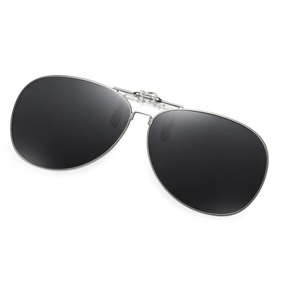 Clip-on solbriller - Polariserede kørebriller Black+Grey