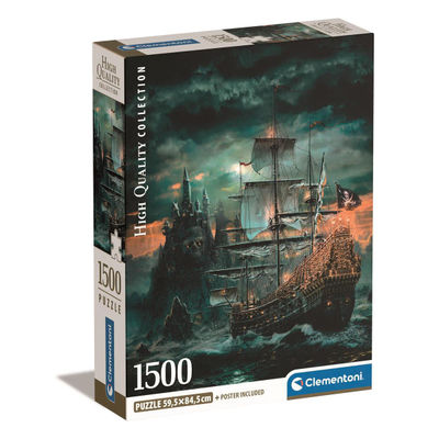 Puslespill 1500 Pcs CB High Quality Collection The Pirates Ship