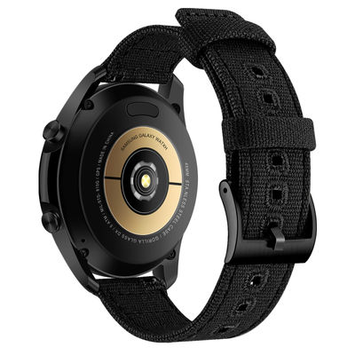 24 mm lærredsrem til Suunto 9 Black
