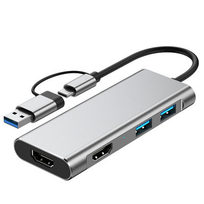 USB 3.0 og Type-C til Dual HDMI 1080P Docking Station