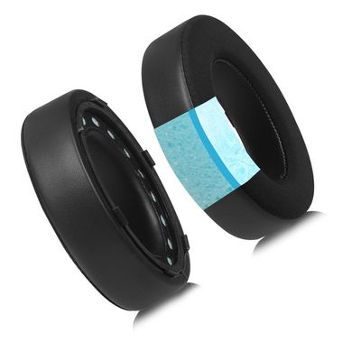 Hvide fortykkede is-følelse læder ørepuder til hovedtelefoner [2 stk.] - kompatibel med Bose 700 Black