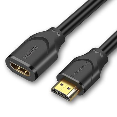 HDMI-jatkojohto 4K 60Hz - Tietokoneen näytön teräväpiirtojatkojohto, nopea 18 Gbps tiedonsiirto 1 m