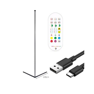 1.42m Bluetooth hjørnelampe med justerbar farve og musiksynkronisering - 2 stk