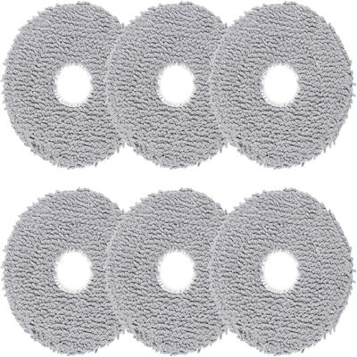 Grå mikrofiber moppekluter for iRobot Roomba Plus 405/505 Combo - 6-pakning