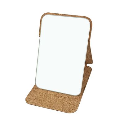 Korkki-kahvijauheinen pöytäpeili - luonnollinen kahvin tuoksu, kokoontaitettava ja kannettava S