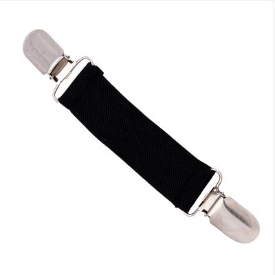 Vintage Dubbeländad Anknäbbs Tröja Clip Sjal Kofta Clip Black