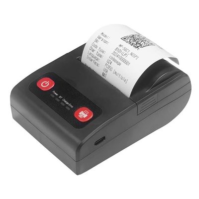 58mm Mini Bärbar Termisk Skrivare - USB & Bluetooth Anslutning, Kompatibel med Android, iOS och Windows